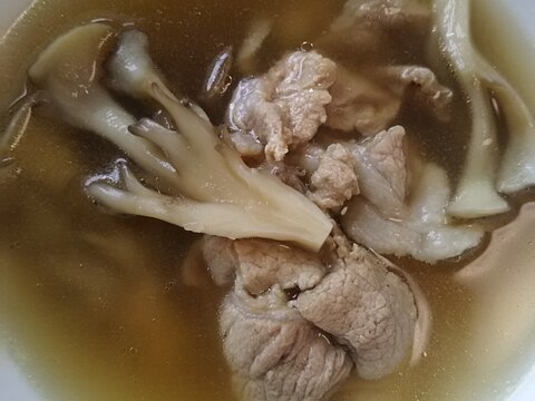 豚肉と舞茸のスープ(^^)